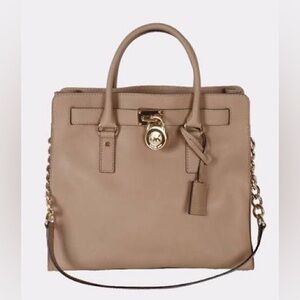 Michael Kors Hamilton Tote in Dark Khaki
